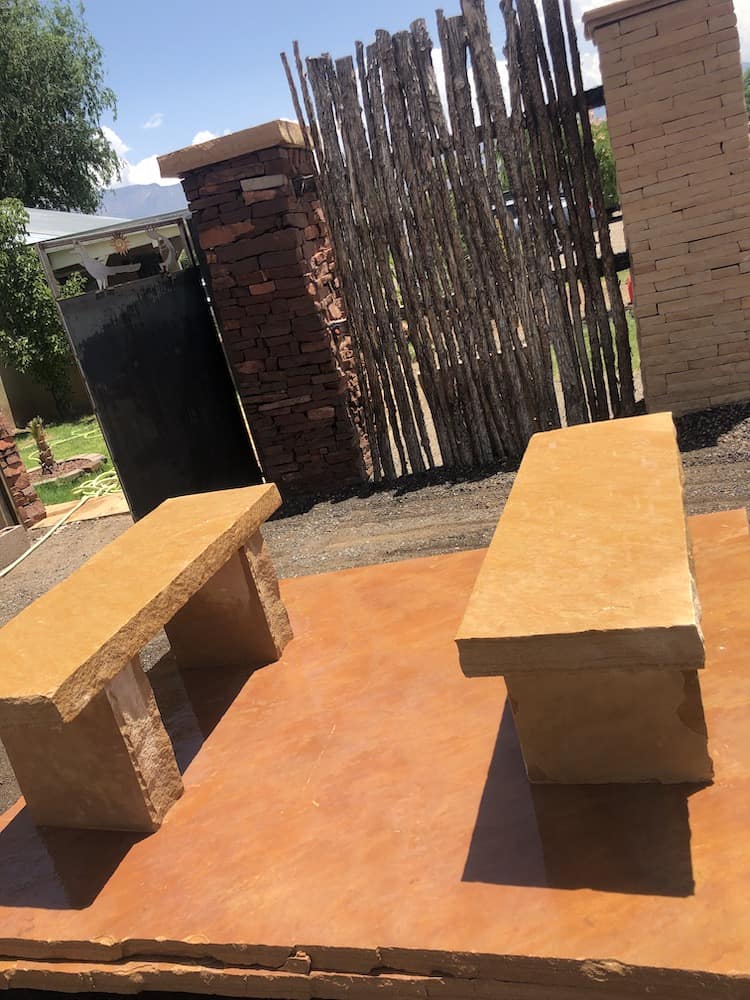 Flagstone Benches
